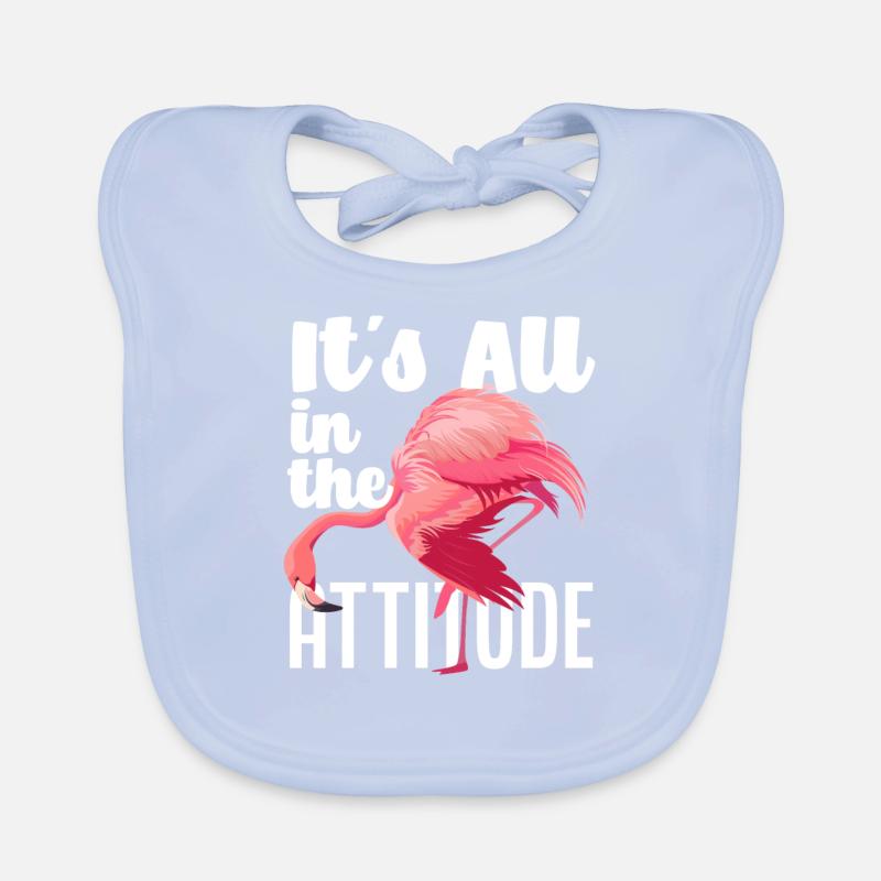 Flamingo Setting Organic Baby Bibs