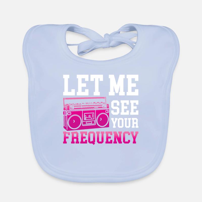 Radio Moderator - Let Me See Your Frequency Baby Bio-Lätzchen