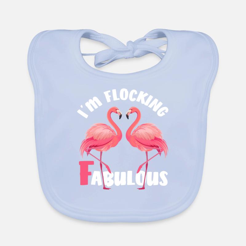 Flamingos Baby Bio-Lätzchen