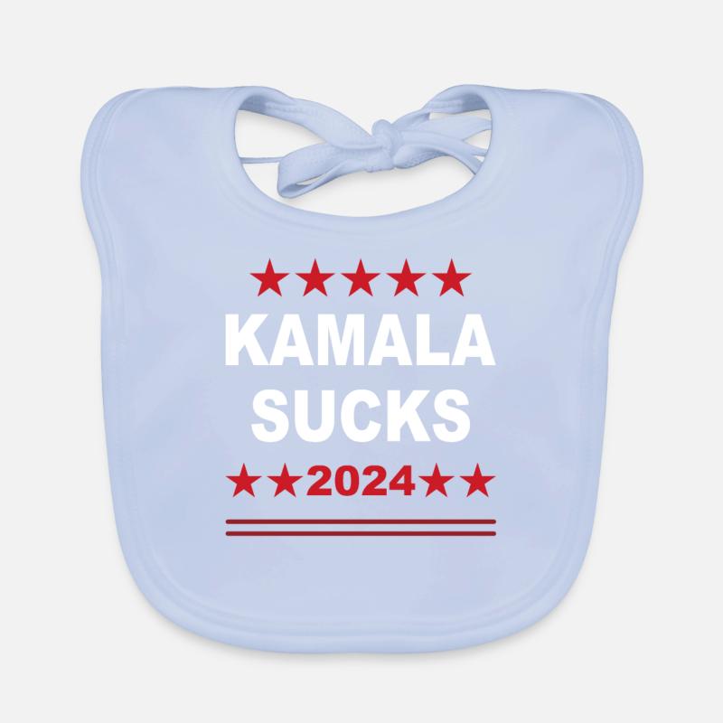Kamala Sucks 2024 Lustiges Meme Baby Bio-Lätzchen