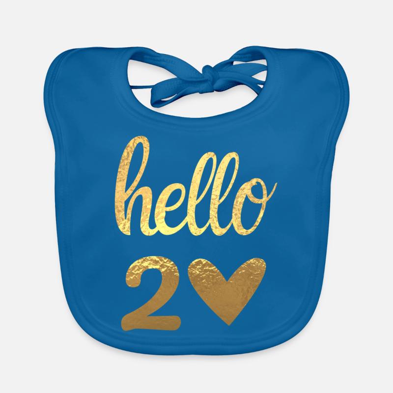 Hello 20 doré Bavoir bio Bébé