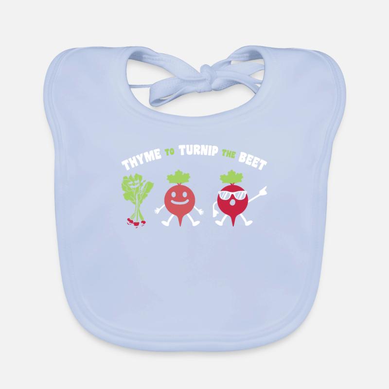 Thym Au Navet La Betterave Betterave Betterave Cadeau Bavoir bio Bébé