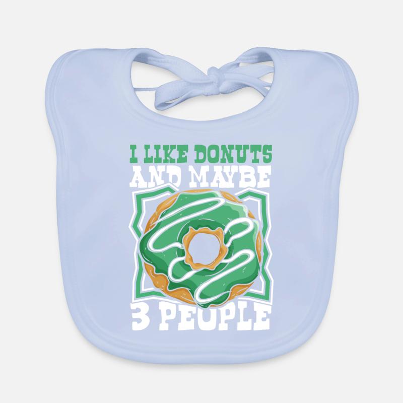 Ich mag Donuts und vielleicht 3 Leute Donut-Maker Baby Bio-Lätzchen