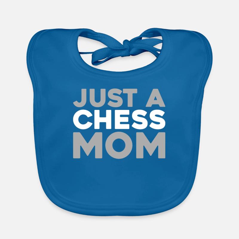 Schach Just A Chess Mom Baby Bio-Lätzchen