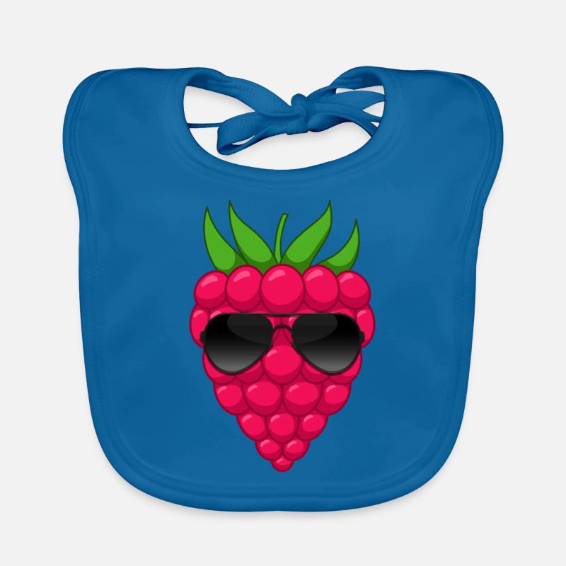 Raspberry Bush Fruit Vitamins Cool Raspberry Organic Baby Bibs