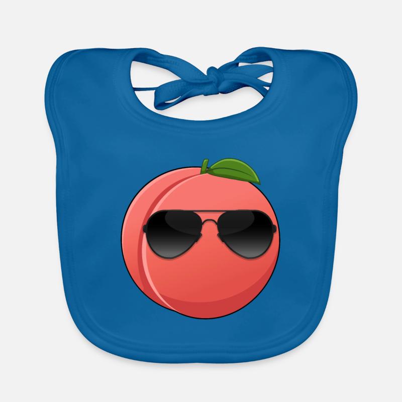 Stone Fruit Nectarine Fruit Cool Peach Organic Baby Bibs