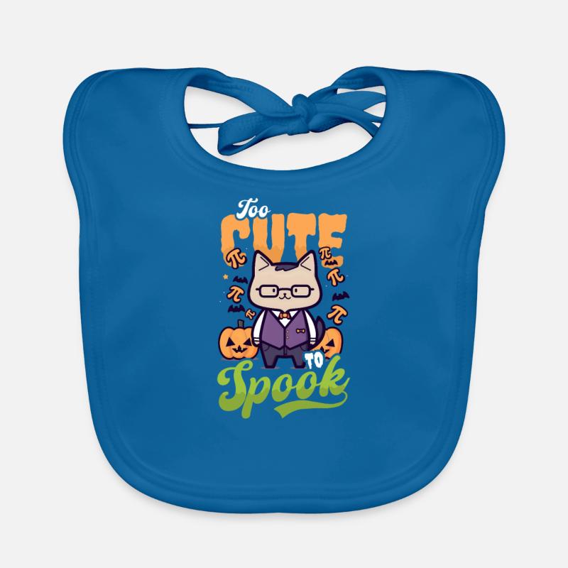 Professeur de mathématiques d’Halloween Trop mignon pour effrayer le chat Bavoir bio Bébé