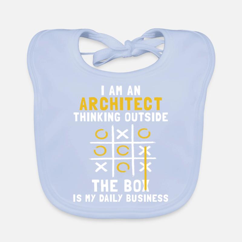 Ich bin ein Architekt, der täglich über den Teller Baby Bio-Lätzchen