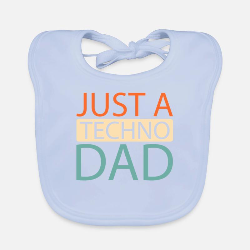 Techno Raver Just A Techno Dad Bavoir bio Bébé