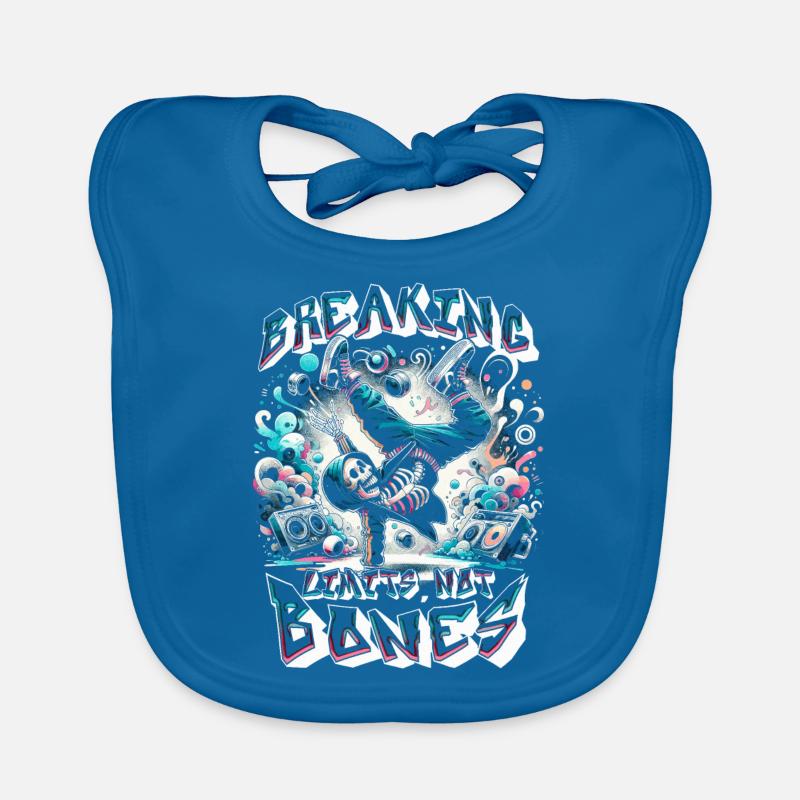 Breakdance B-boy Breaking limits Organic Baby Bibs