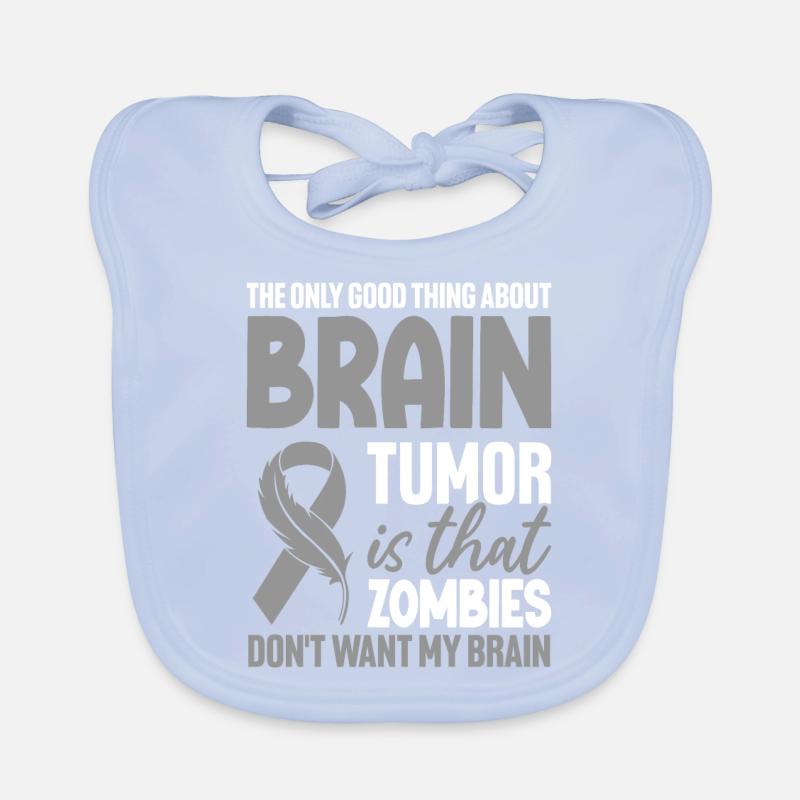 Das einzig Gute an Hirntumor graues Band Baby Bio-Lätzchen
