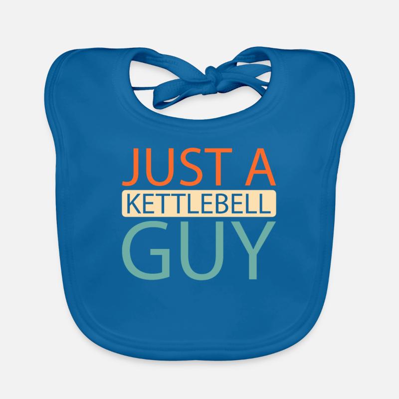 Kettlebell juste un gars de kettlebell Bavoir bio Bébé