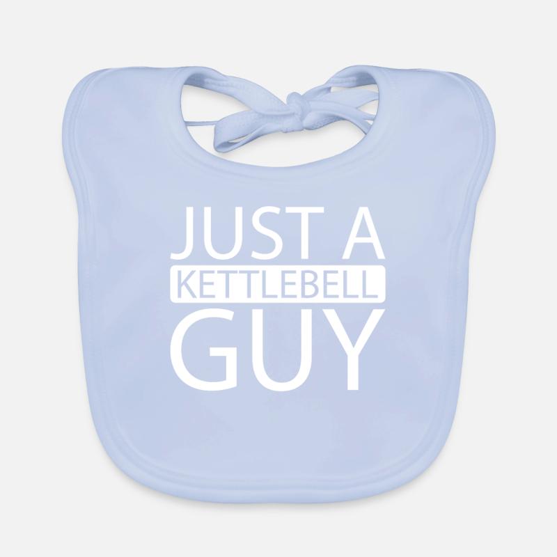 Kettlebell juste un gars de kettlebell Bavoir bio Bébé