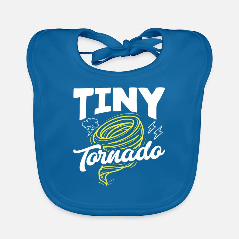 Kleiner Tornado Sturmjäger Baby Bio-Lätzchen