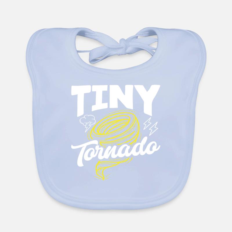 Small Tornado Storm Chaser Organic Baby Bibs