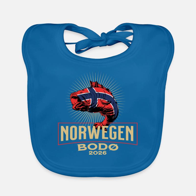 Norvège Bodø 2026 Bavoir bio Bébé