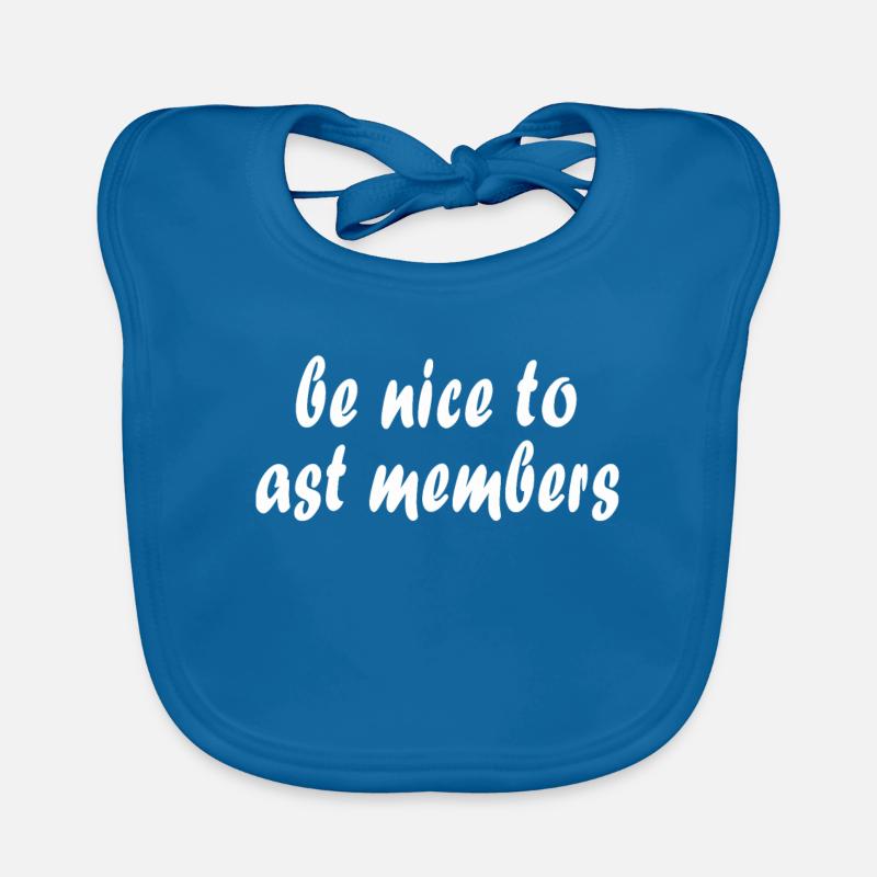 Be Nice To Cast Members Organic Baby Bibs
