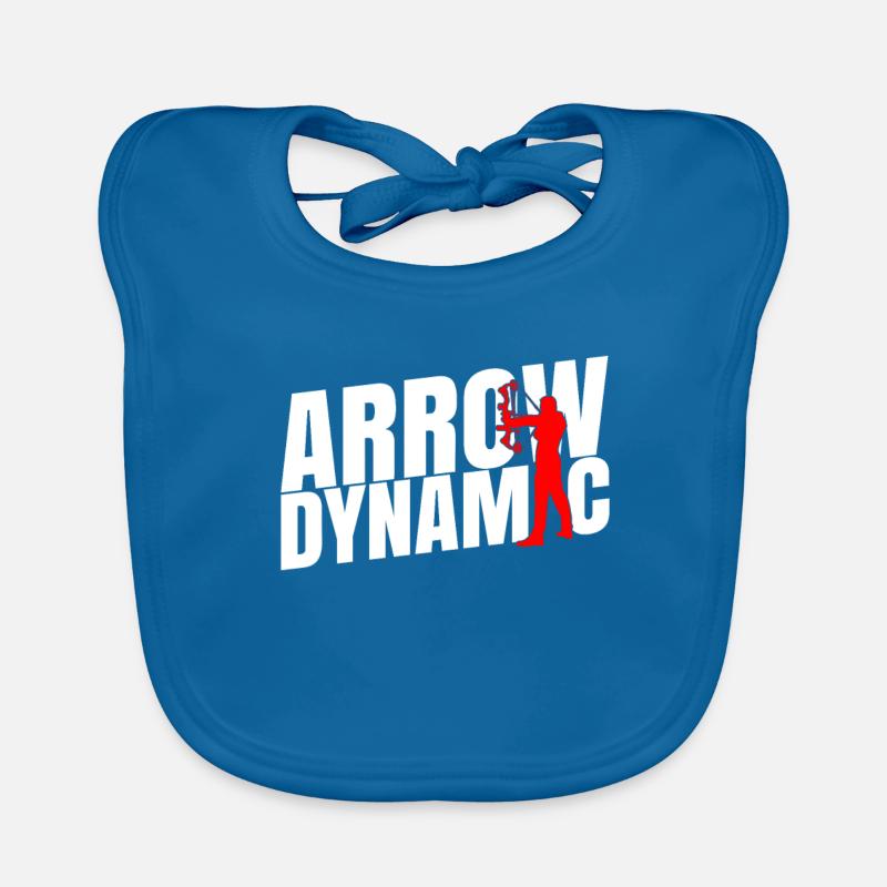 Bogenschießen Bogenschütze Arrow dynamic Baby Bio-Lätzchen