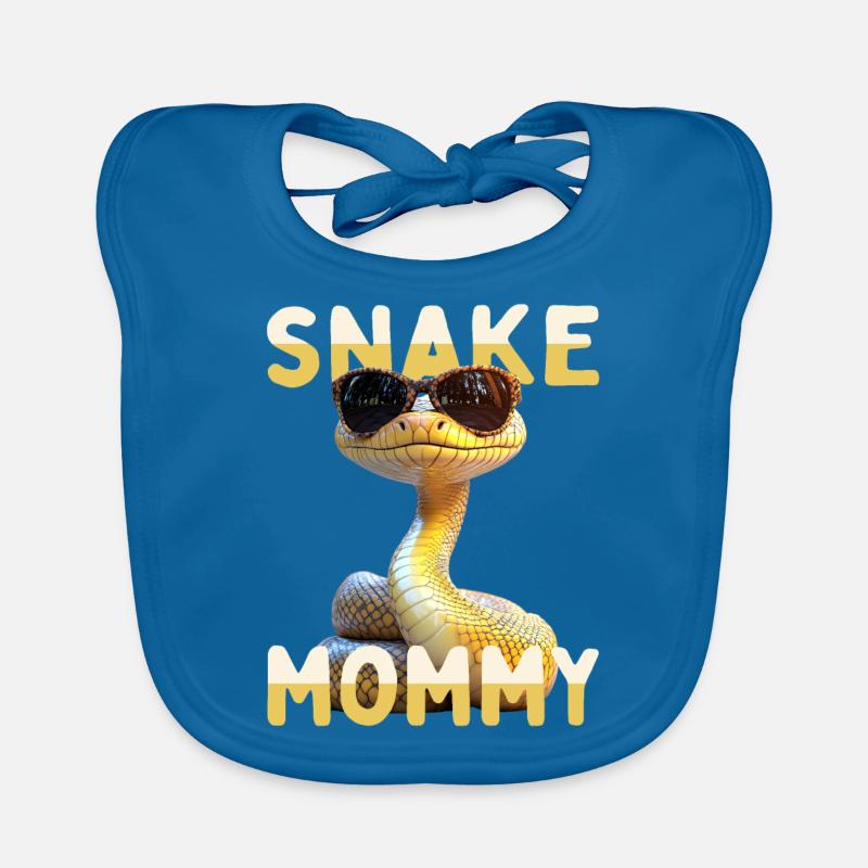 Snake Mommy Mama Schlange Muttertag Schlangen Mom Baby Bio-Lätzchen