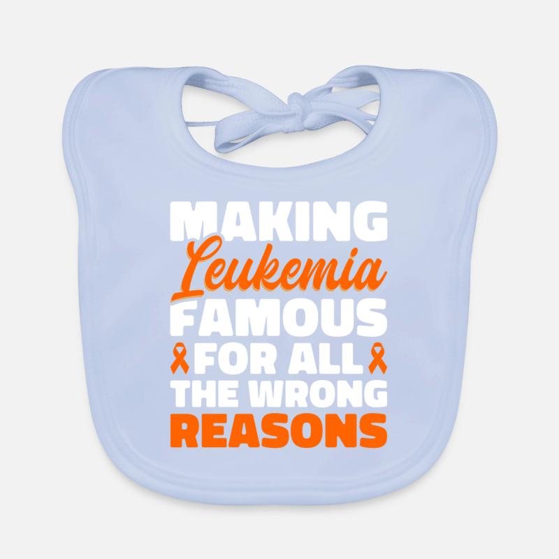 Leukämie Bewusstsein Blutkrebs Bekämpfung Baby Bio-Lätzchen