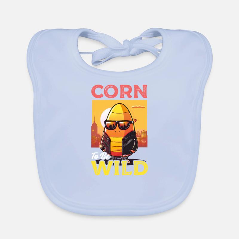 Candy Corn Maïs Pour Être Sauvage Bavoir bio Bébé