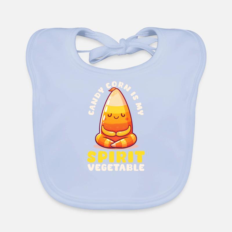 Candy Corn Candy Corn Is My Spirit Vegetable Organic Baby Bibs