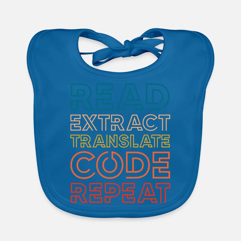 read extract translate code repeat Design for a Baby Bio-Lätzchen