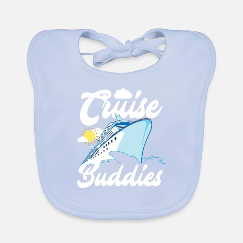 Cruise Buddies Ship Travel Adventure Bavoir bio Bébé