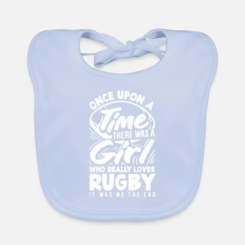 Es War Einmal Ein Mädchen, Das Rugby Liebte Baby Bio-Lätzchen