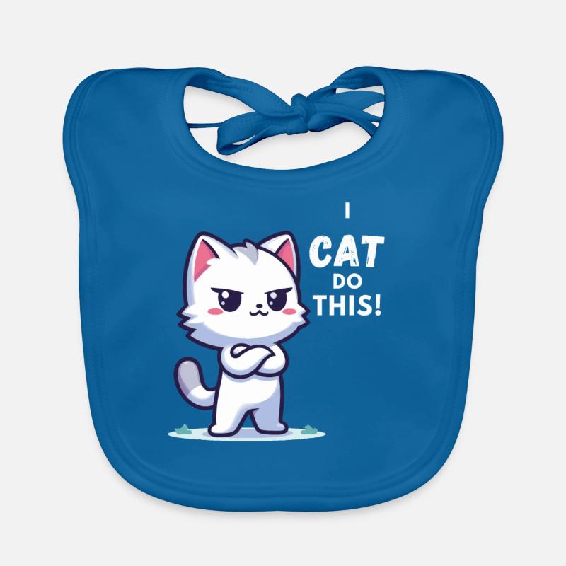 I CAT do this! Lustiges Katzen Geschenk Baby Bio-Lätzchen