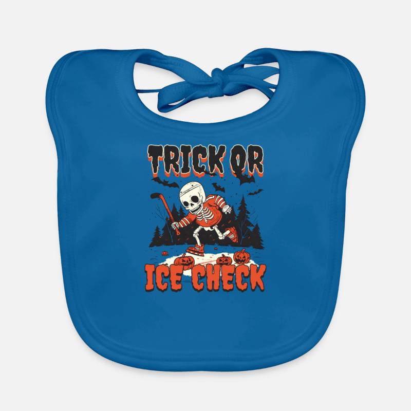 Halloween Eishockey Trick oder Eischeck Baby Bio-Lätzchen