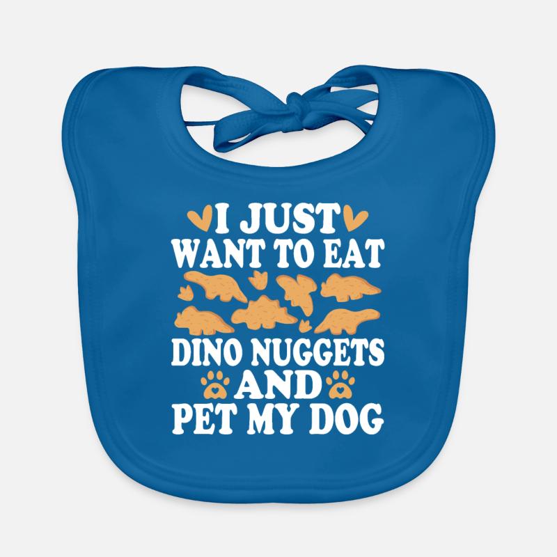 Dinosaurier Spruch Dino Nuggets Hühnchen Nugget Baby Bio-Lätzchen