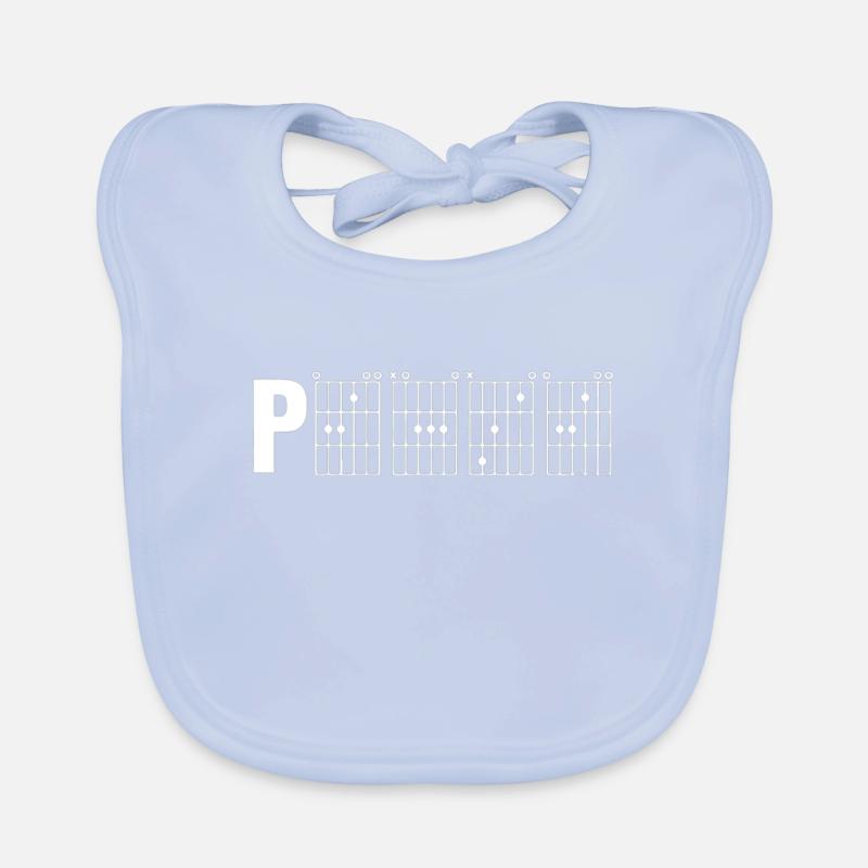 PEACE Guitar Chord Chart Organic Baby Bibs