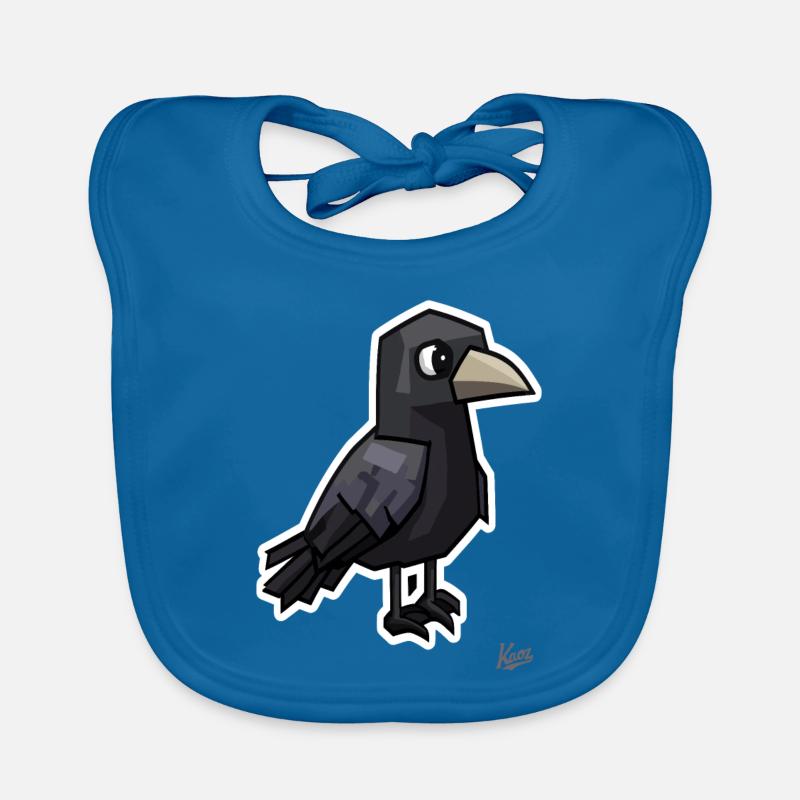 Étrange corbeau noir Bavoir bio Bébé