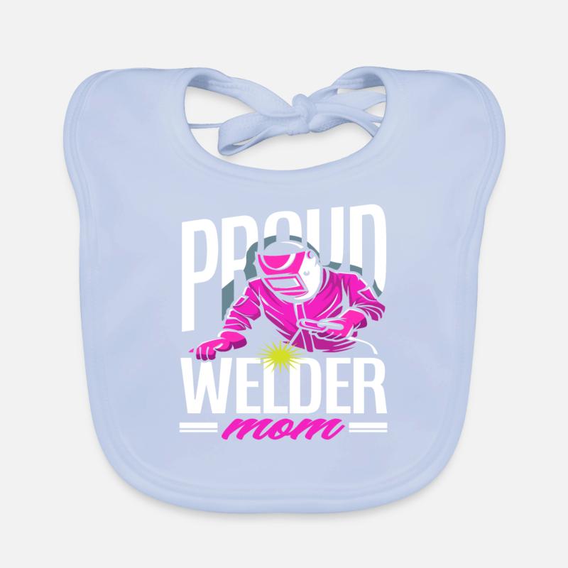 Fière maman soudeuse Bavoir bio Bébé