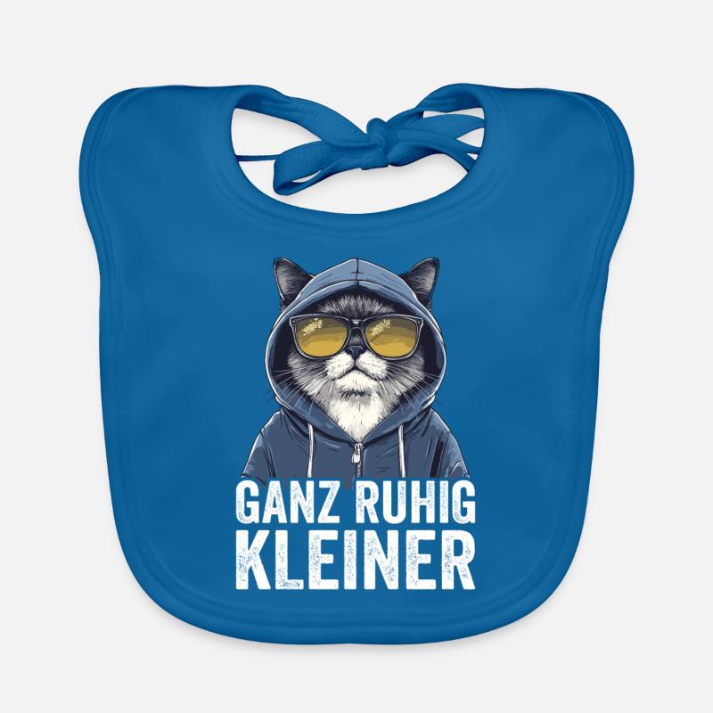 Calm down, little funny saying Organic Baby Bibs