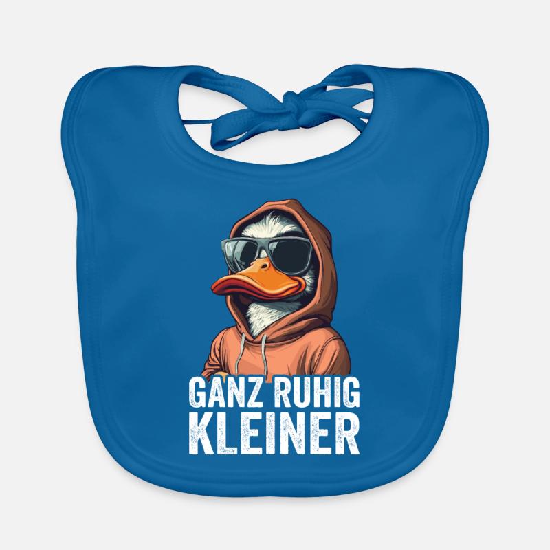 Calm down, little funny saying Organic Baby Bibs