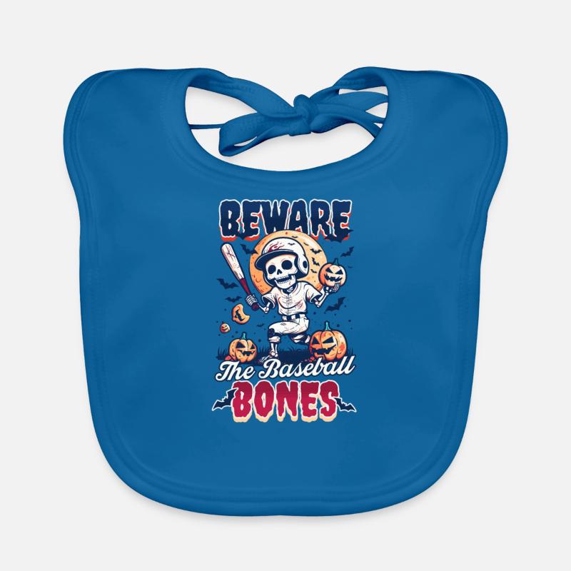 Halloween Baseball Beware The Baseball Bones Organic Baby Bibs
