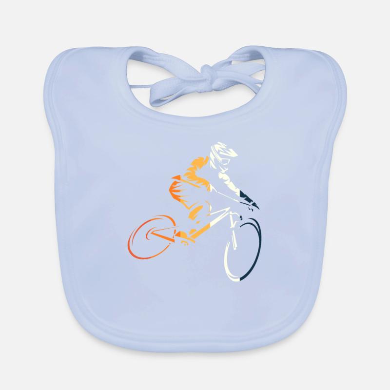Technique de conduite en VTT Art Bavoir bio Bébé
