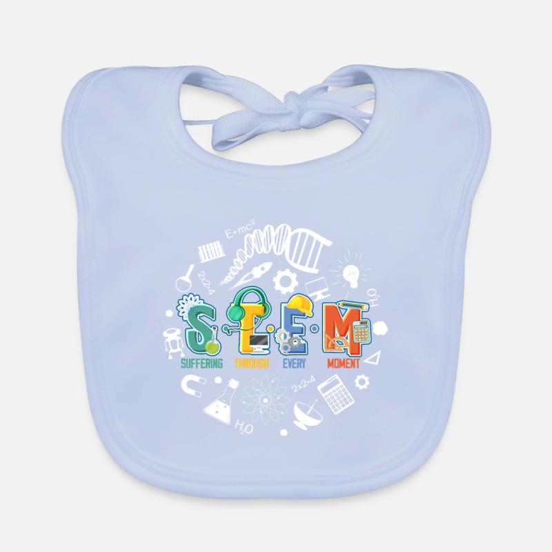STEM Suffering Through Every Moment Technology Organic Baby Bibs