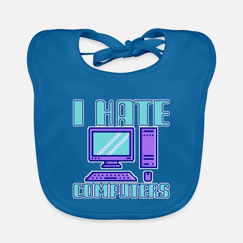 I Hate Computers 4 Baby Bio-Lätzchen