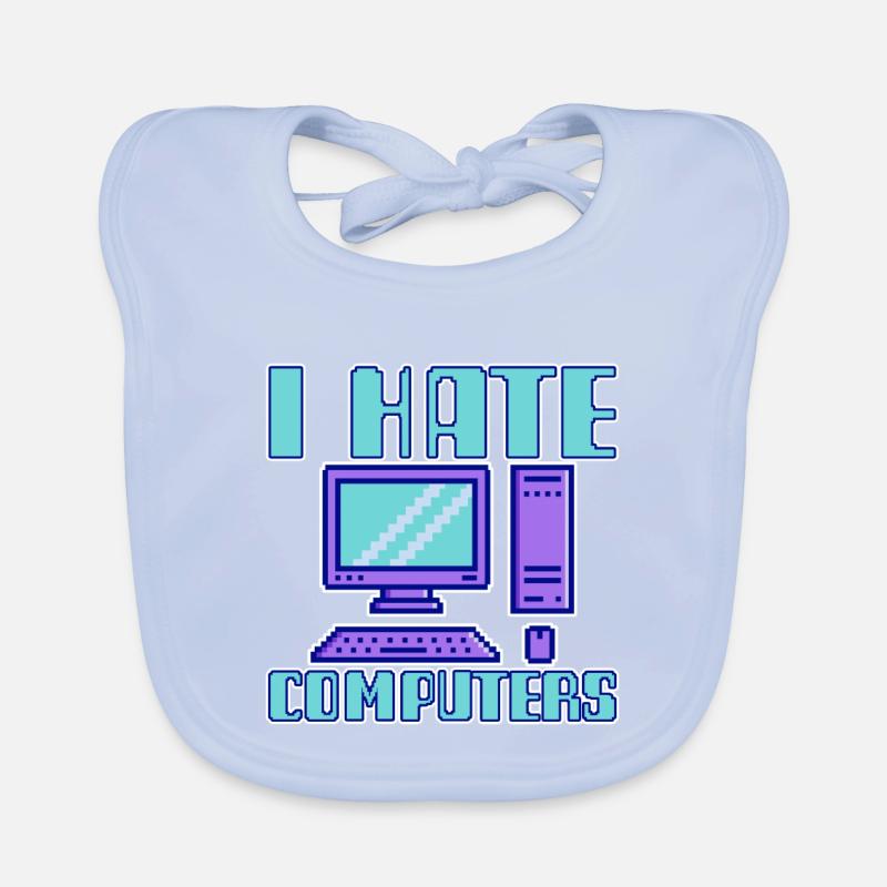 I Hate Computers 4 Baby Bio-Lätzchen