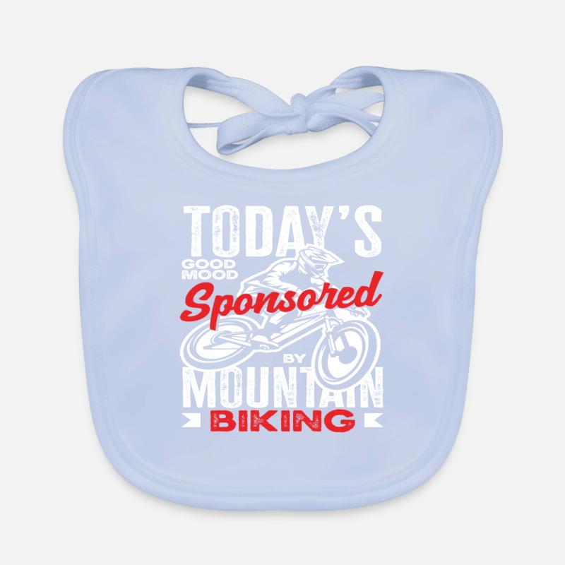 Mountain Biking Good Mood Sponsored Today Organic Baby Bibs