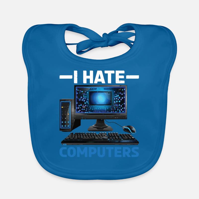 I Hate Computers Baby Bio-Lätzchen