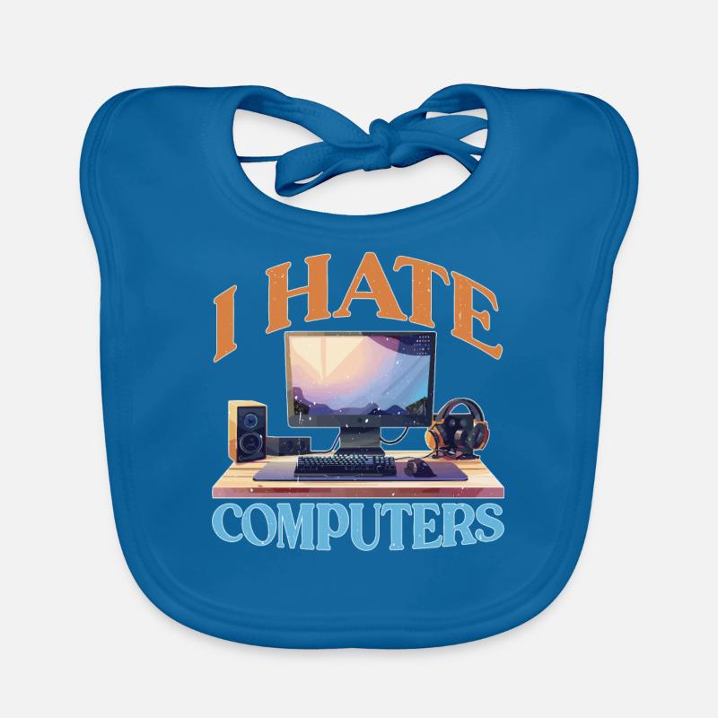 I Hate Computers 2 Baby Bio-Lätzchen