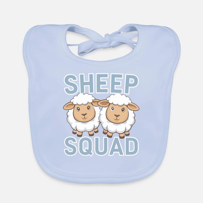 Groupes de moutons Conception de l’escouade ovine Bavoir bio Bébé