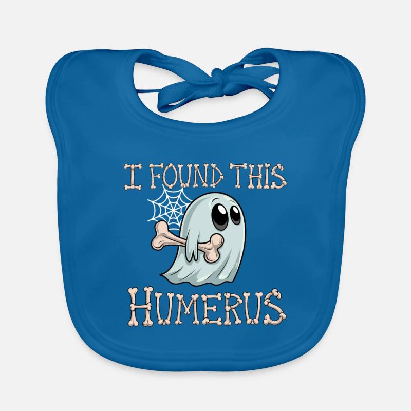Halloween Ghost Nurse Bone Funny Organic Baby Bibs
