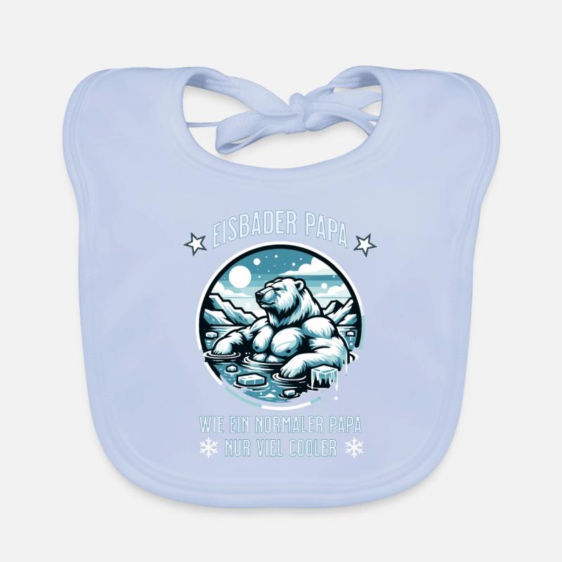 Der Eisbär Eisbader – Kältetherapie im Eisbad Baby Bio-Lätzchen