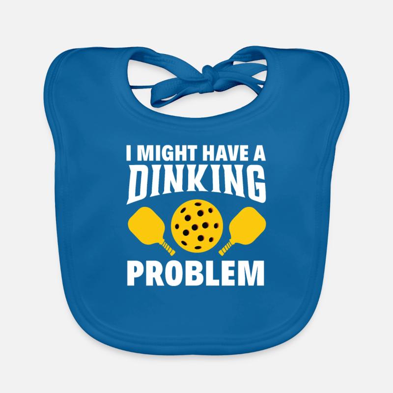 I have a drinking problem Pickleball Organic Baby Bibs