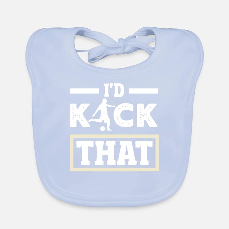 Kickball Player Legend Organic Baby Bibs
